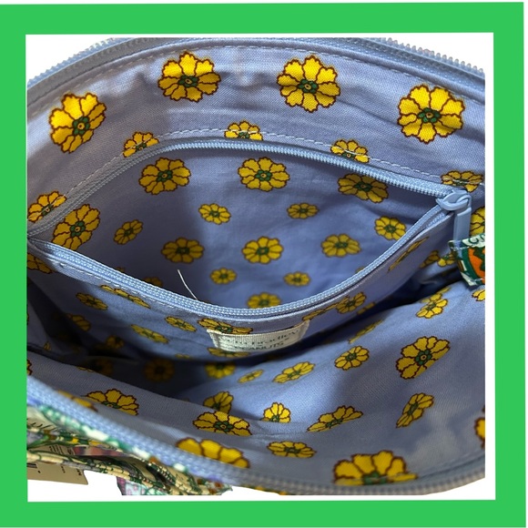 NWT! VERA BRADLEY X PEANUTS CROSSBODY MULTI ZIPPER POCKETS BAG W ADJ. STRAP. NEW - Picture 3 of 16